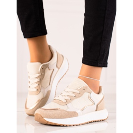 Marquiz Fashionable sports sneakers beige 2 Marquiz Fashionable sports sneakers beige 2