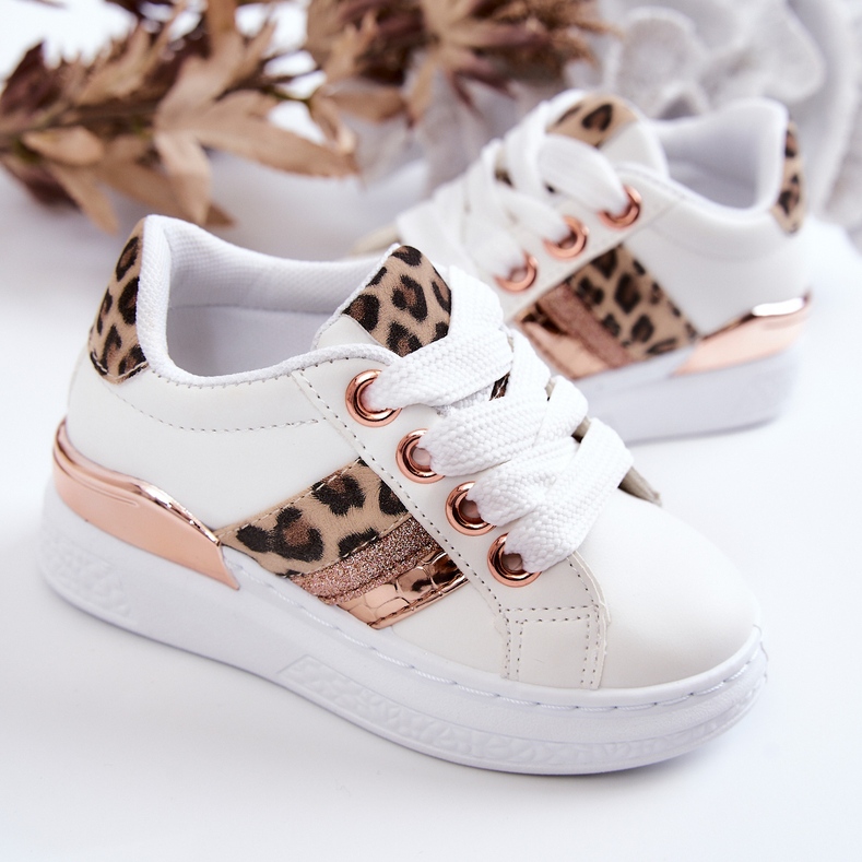 FR1 Leather Sport Shoes Leopard White Trixie 2 FR1 Leather Sport Shoes Leopard White Trixie 2