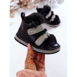 FR1 Black Leela Children's Black Warm Leather Snow Boots 1 FR1 Black Leela Children's Black Warm Leather Snow Boots 1