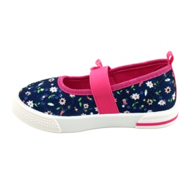 American Club Girls' ballerinas sneakers with a bow Ten64/22 in flowers blue blue 1 American Club Girls' ballerinas sneakers with a bow Ten64/22 in flowers blue blue 1