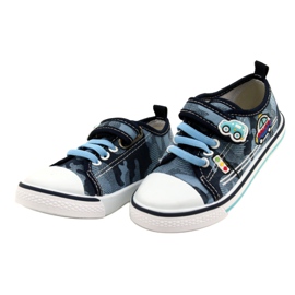 American Club American sneakers children's shoes leather insert TEN54 / 22 Moro ['navy', 'blue'] blue 2