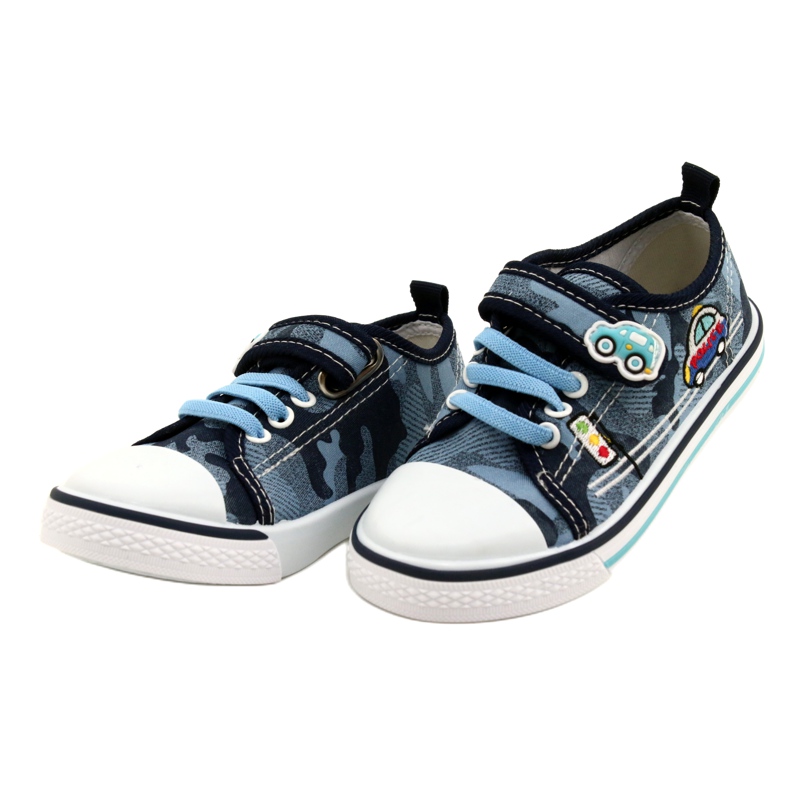 American Club American sneakers children's shoes leather insert TEN54 / 22 Moro ['navy blue', 'blue'] blue 2