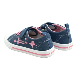 Sneakers Beety American Club leather insert blue pink 4 Sneakers Beety American Club leather insert blue pink 4
