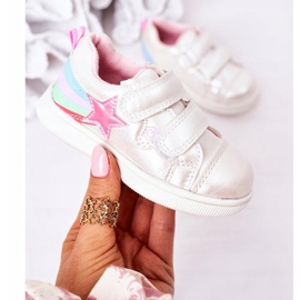 Evento Girls' sports shoes with a star 21Dz23-3904 white 2 Evento Girls' sports shoes with a star 21Dz23-3904 white 2