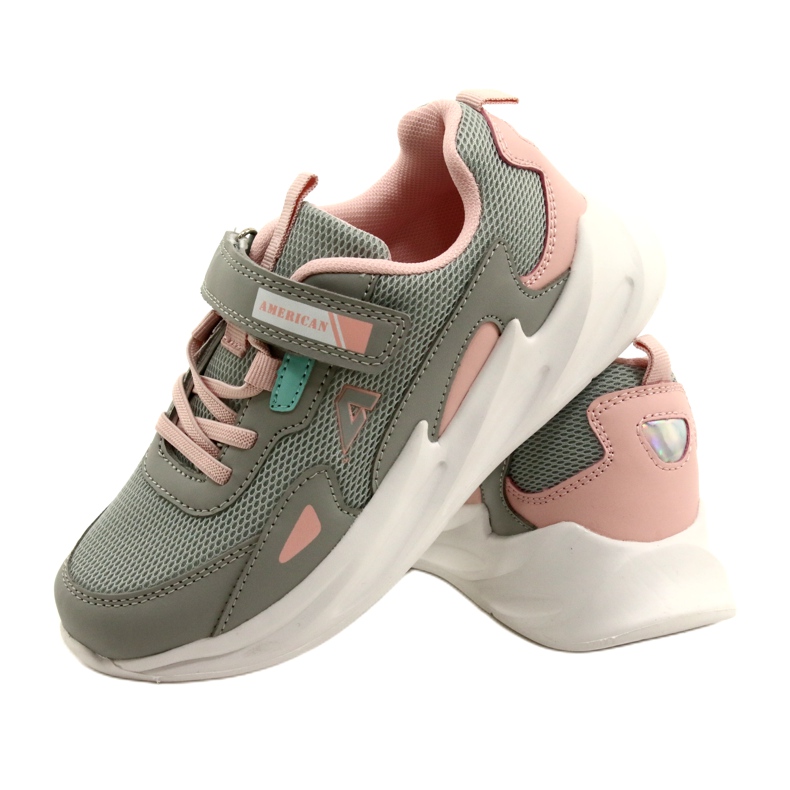 Fashionable American Club AA22 / 22 Gray sports shoes pink 5 Fashionable American Club AA22 / 22 Gray sports shoes pink 5