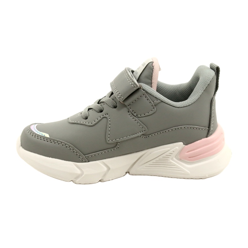 American Club Velcro sports shoes with hologram AA24/22 gray grey 1 American Club Velcro sports shoes with hologram AA24/22 gray grey 1