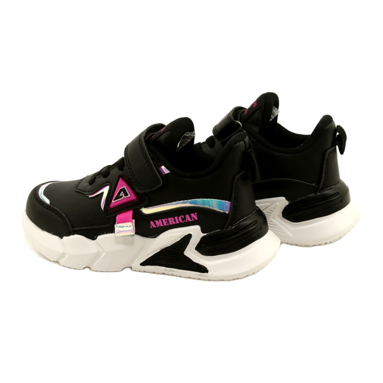American Club Velcro sports shoes with hologram AA24/22 black 5 American Club Velcro sports shoes with hologram AA24/22 black 5