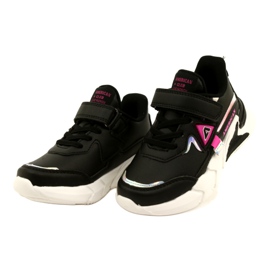 American Club Velcro sports shoes with hologram AA24/22 black 2