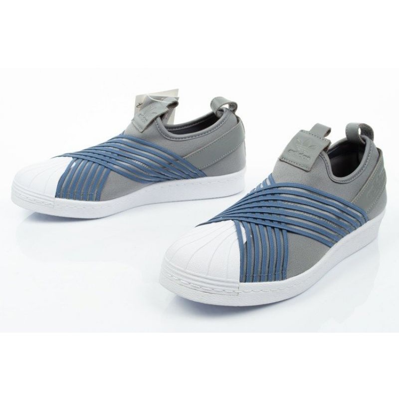 Adidas Superstar Slip-On Shoes in CG6012 - Blue Gray - Fashion Shoes Adidas Superstar Slip-On Shoes in CG6012 - Blue Gray - Fashion Shoes