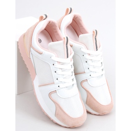 Montse Pink trainers white 1