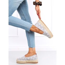Alice Gray Lace Espadrilles grey 1