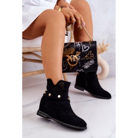 S.Barski Openwork Women's Spring Boots Black Royale 2
