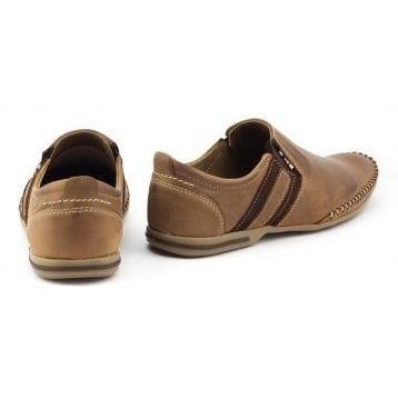 KOMODO Leather men's shoes 711 brown 5
