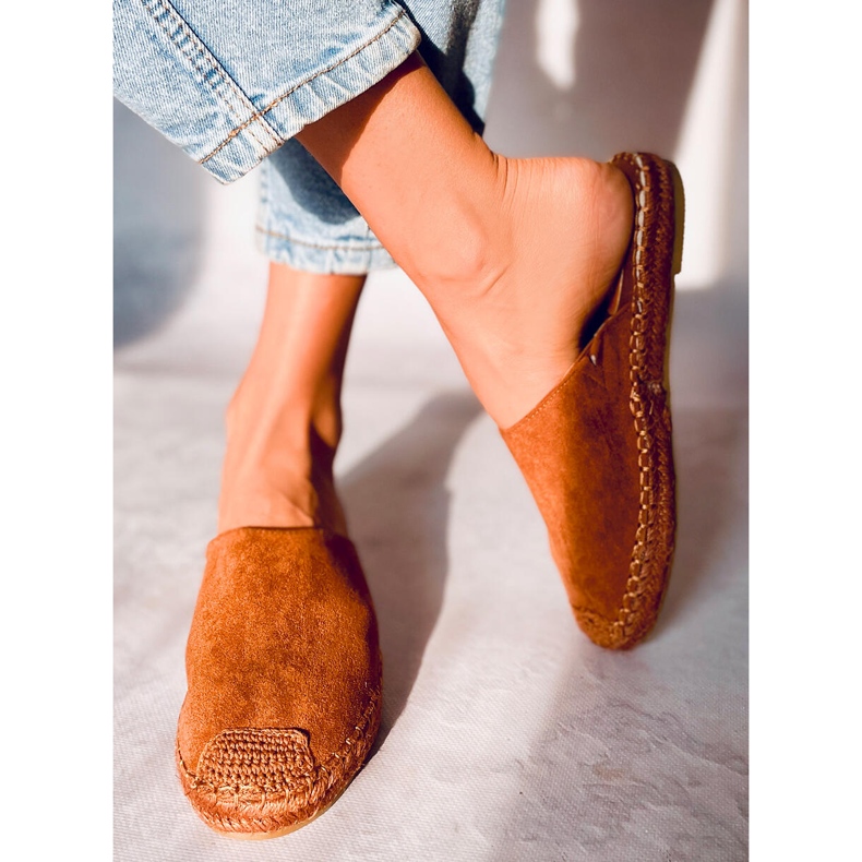 Full-color espadrilles Marina Camel brown 1