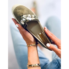 Lola Green Espadrilles with shells 1