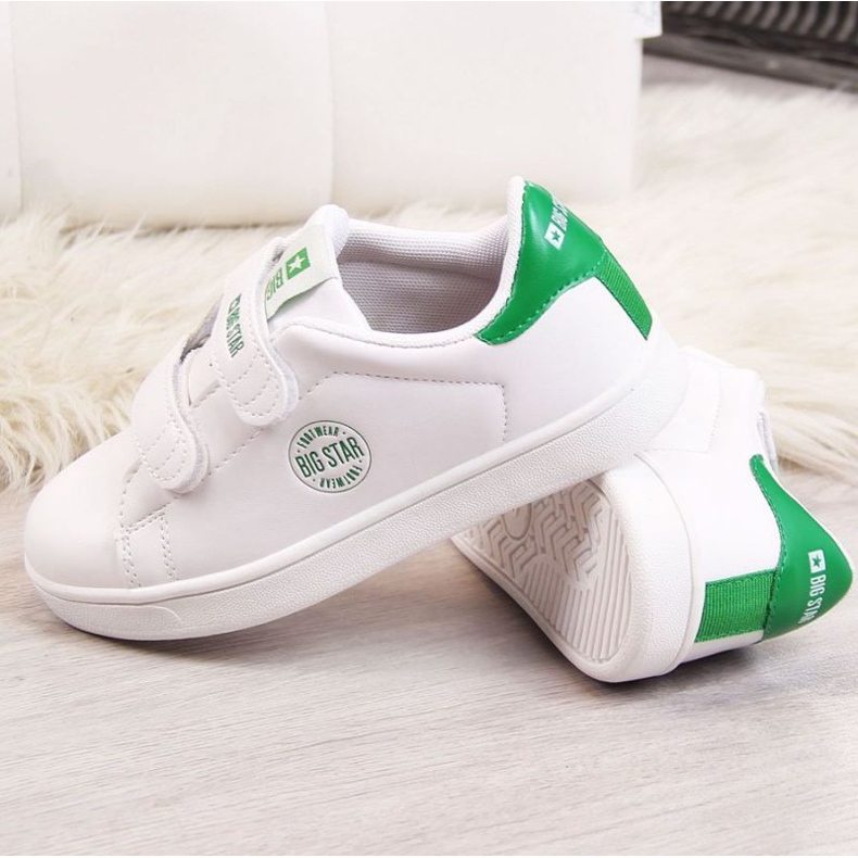 Eco sneakers with Velcro Big Star Jr DD374029 white 1