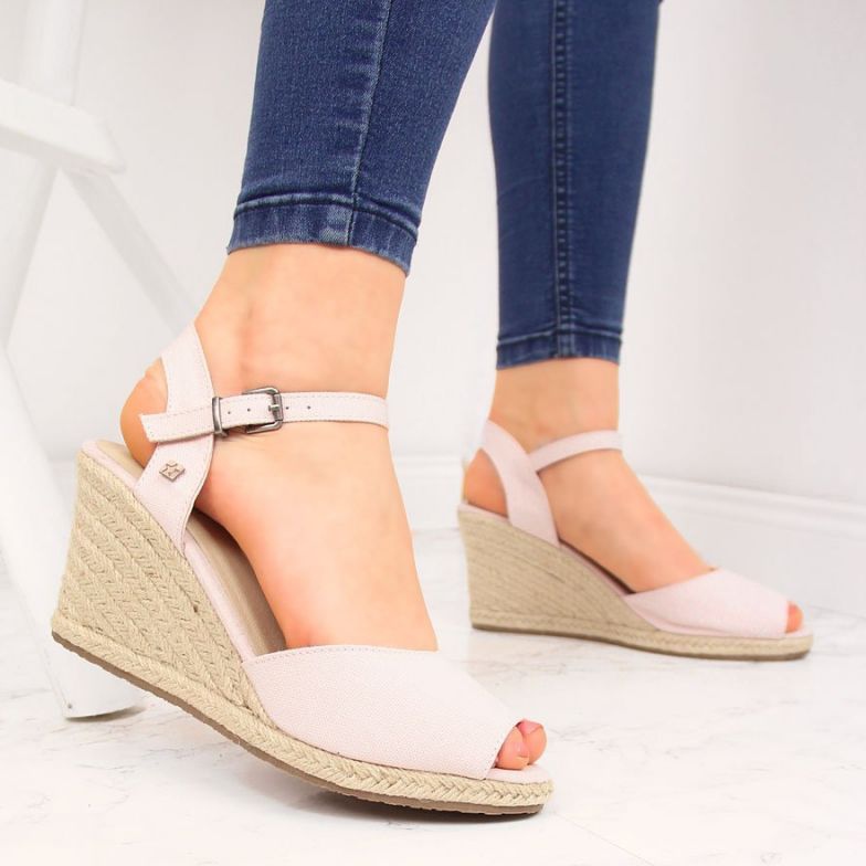 Wedge Sandals Big Star W HH274832 pink 2