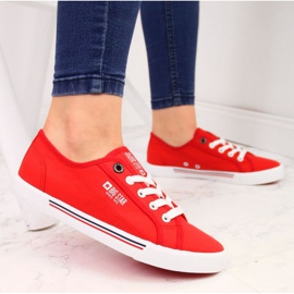 Textile low sneakers Big Star W HH274061 red 2