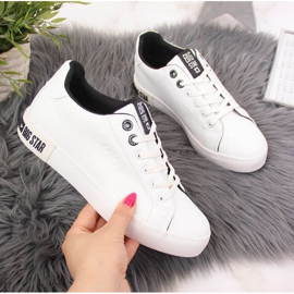 Low-top sneakers with eco leather Big Star W II274031 white 1