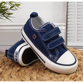Velcro sneakers Big Star Jr HH374097 navy blue 2