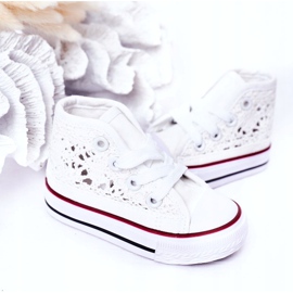 Children's High-top Sneakers With Lace White Roly-Poly 5