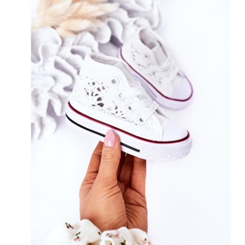 Children's High-top Sneakers With Lace White Roly-Poly 4