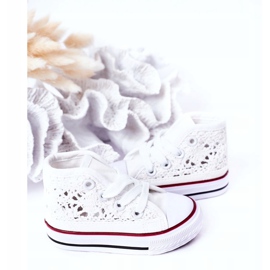 Children's High-top Sneakers With Lace White Roly-Poly 6