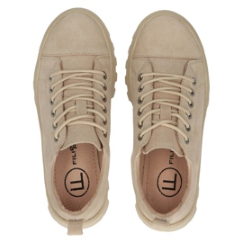 Suede Leather Sneakers Filippo DP3522 / 22 BE Beige 4