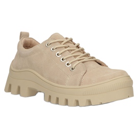 Suede Leather Sneakers Filippo DP3522 / 22 BE Beige 1