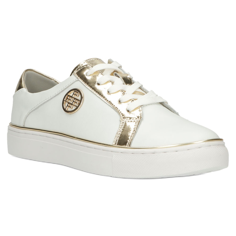 Filippo Stylish Leather Sneakers DP3617 / 22 WH white 1