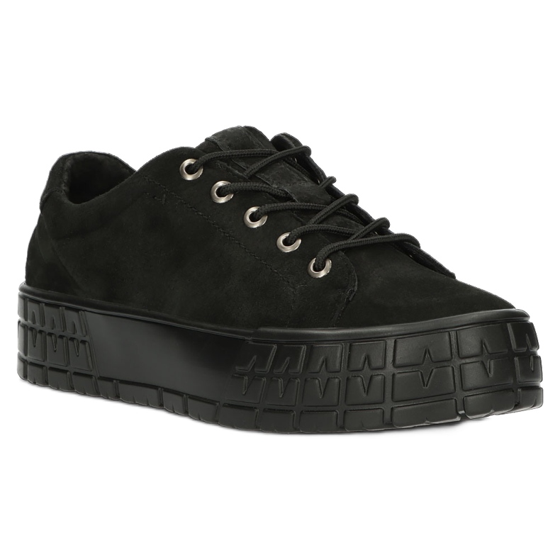 Filippo Women's leather sneakers DP3527/22 BK Black 3