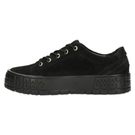 Filippo Women's leather sneakers DP3527/22 BK Black 1 Filippo Women's leather sneakers DP3527/22 BK Black 1