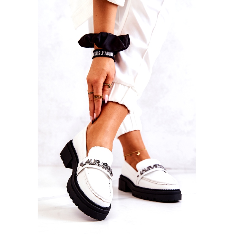 La.Fi Women's shoes eco-lens White leather insert 3