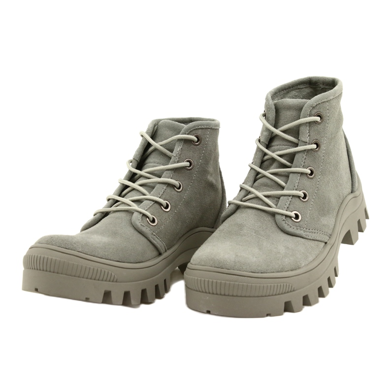 High Leather Sneakers Filippo DPT3523 / 22 GR Gray grey 2