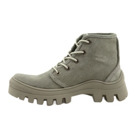 High Leather Sneakers Filippo DPT3523 / 22 GR Gray grey 1
