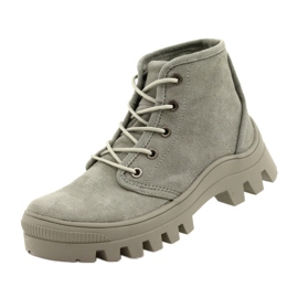 High Leather Sneakers Filippo DPT3523 / 22 GR Gray grey 3