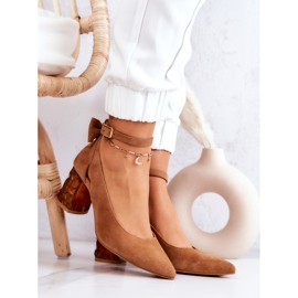 Suede Pumps With A Bow Maciejka 05059-29 Brown 1