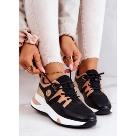 Vinceza Sport Shoes Sneakers Black Imperio 1