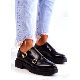 PL5 Leather Shoes With Buckle La.Fi Black Leonie 1