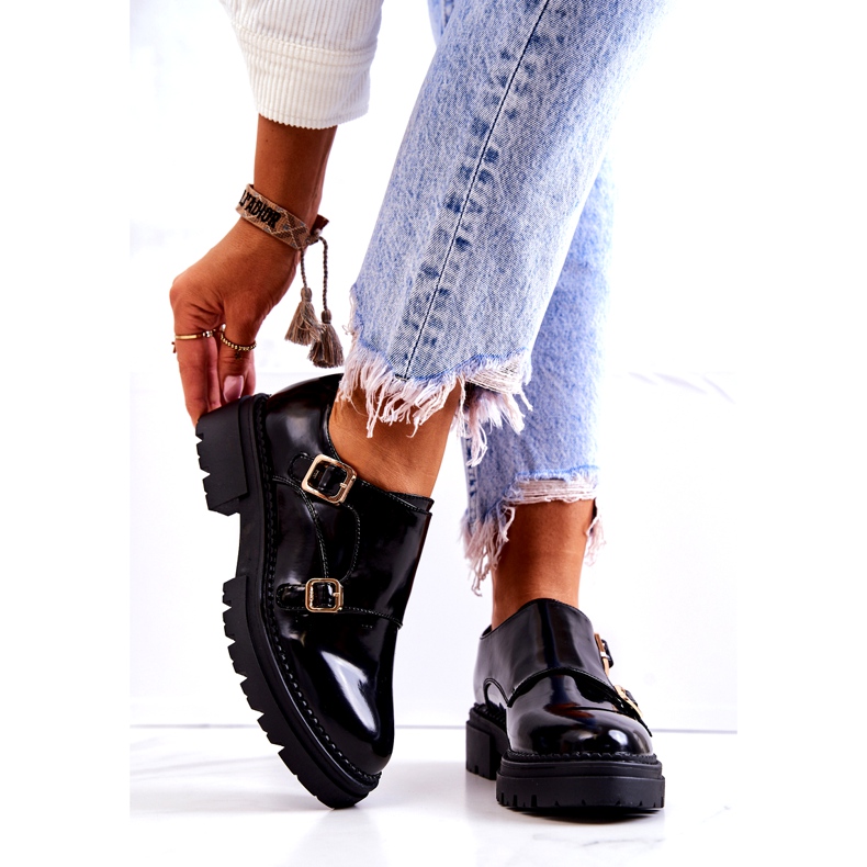 PL5 Leather Shoes With Buckle La.Fi Black Leonie 2