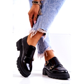 PL5 Leather Shoes With Buckle La.Fi Black Leonie 3