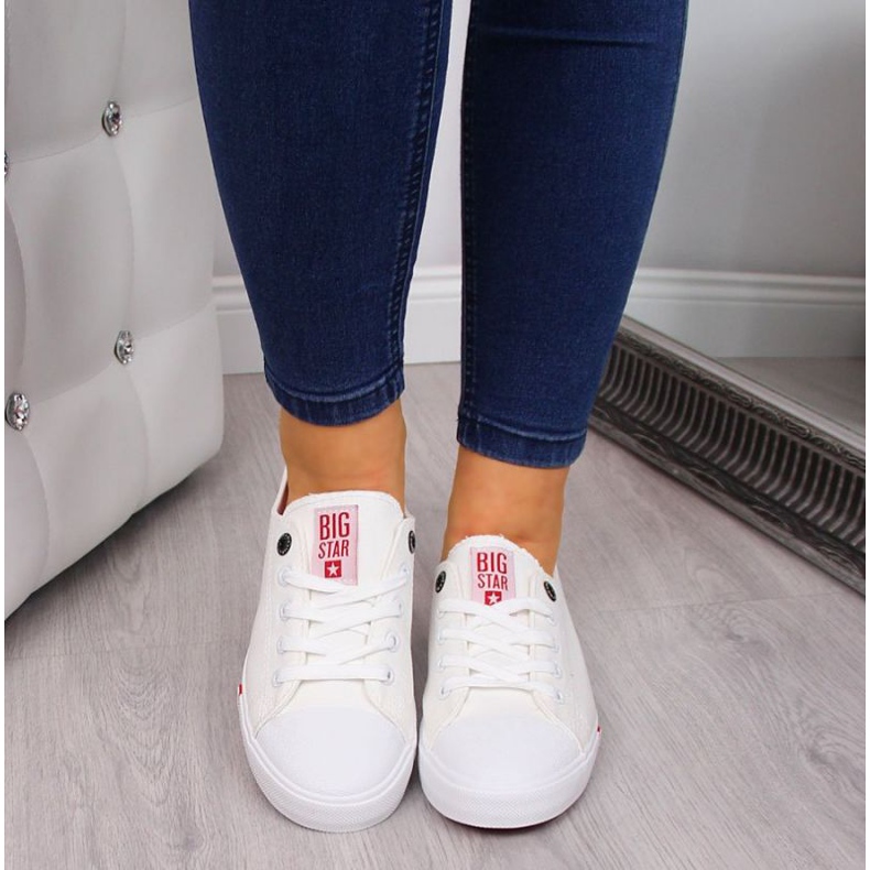 Textile sneakers Big Star W FF274087 white 2