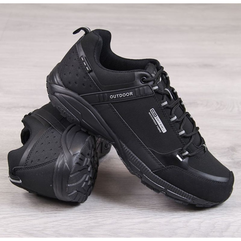 Black waterproof trekking shoes Dk DK11A 1