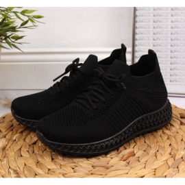 Textile sports shoes News Jr EVE338A black 2
