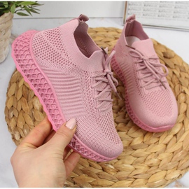 Textile sports shoes News Jr EVE338B pink 1