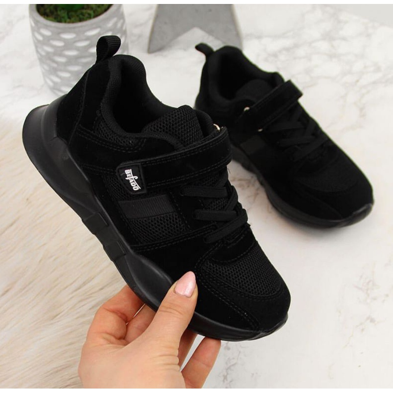 Black Befado Jr BEF25A Velcro sports shoes 1
