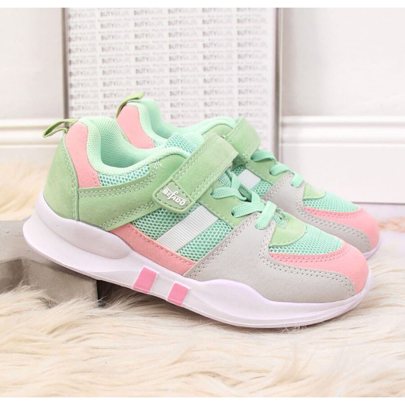 Befado Jr BEF25C velcro sports shoes, mint blue 2