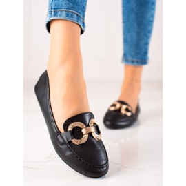Seastar Black Loafers With Eco Leather 1 Seastar Black Loafers With Eco Leather 1