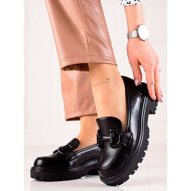 Seastar Fashionable Loafers On The Platform black 1