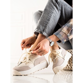 Seastar Tied Sneakers On The Platform beige 1